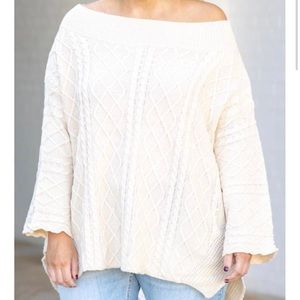 Off Shoulder Sweater